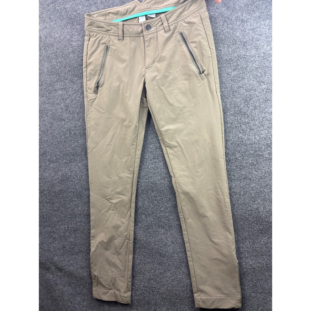 Stio Outdoor Pants Womens 6 Tan Khaki Zipper Pockets Hiking Activewear